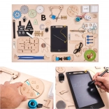 Tableau de manipulation en bois