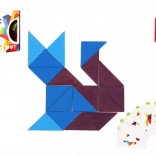 Mosaïque en bois triangles