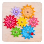 Bigjigs Toys Rouages Colorés pour Enfants