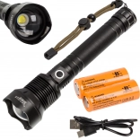 Lampe tactique militaire Bailong XHP90 avec Power Zoom