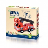 Seva Transport – Pompiers, coffret de construction 545 pièces