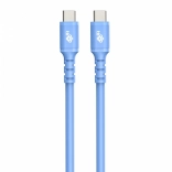 Câble USB C - USB C bleu en silicone 1m