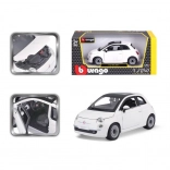 Modèle Bburago Fiat 500 voiture 1:24 blanc