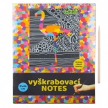 Carnet à gratter avec images en couleur