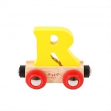 Wagon Bigjigs Rail pour circuit de trains en bois lettre R