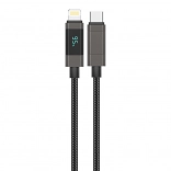 Foneng XS05 câble USB‑C vers Lightning avec PD 27 W, 1,2 m, noir