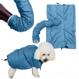 Manteau de séchage pour chiens avec tuyau pour sèche‑cheveux