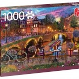 Puzzle JUMBO canaux d'Amsterdam – 1000 pièces