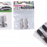 Taille-crayon métallique pour deux crayons