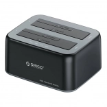 Station d’accueil Orico pour HDD/SSD 2,5"/3,5" avec clonage, USB 3.2 Gen 2 10 Gb/s, noire