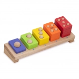 WONDERWORLD puzzle en bois – nombres colorés 1–5