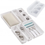 Organiseur modulaire de tiroir pour couverts et ustensiles de cuisine – ensemble XXL pliable