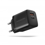 Chargeur secteur 30W PD & QC, USB‑C + USB‑A, noir