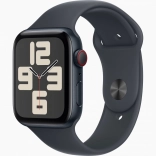Apple Watch SE GPS + Cellular avec boîtier en aluminium 44 mm couleur minuit, bracelet sport M/L