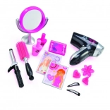 Grand coffret de maquillage pour petites coquettes avec sèche-cheveux et miroir