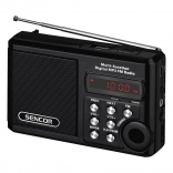 Radio de poche avec MP3, USB et microSD, batterie lithium‑ion jusqu’à 10 heures