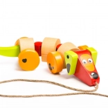 Teckel en bois à tirer