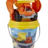 Seau à sable avec camion de chantier et accessoires 17 cm