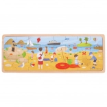 Puzzle en bois À la plage