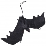 Chauve-souris en caoutchouc noire 3+