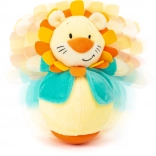 lion ronronnant en peluche small foot avec base auto-balançante
