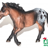 Figurine cheval brun foncé 14 cm