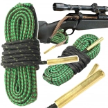 Cordon de nettoyage pour canon avec brosses en laiton intégrées 5.56/.223/.22