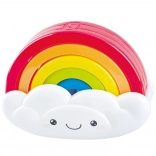 puzzle arc-en-ciel avec petit nuage souriant