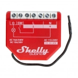 Module de contrôle Shelly rouge pour maison intelligente