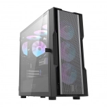 Boîtier PC Darkflash DK431 Mesh (noir) + 4 ventilateurs