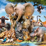 RAVENSBURGER puzzle African Friends 300 pièces