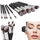 Set de pinceaux de maquillage professionnels, 10 pièces
