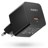 Mini chargeur Aukey noir avec USB-C 20 W Power Delivery