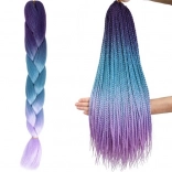 Cheveux synthétiques tressés ombré