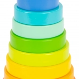 Tour à empiler motrice arc-en-ciel