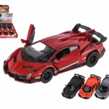 Modèle de voiture Lamborghini Veneno métal/plastique 13 cm à remonter