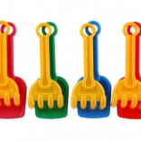 Teddies set de sable – pelle et râteau (assortiment de couleurs)