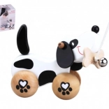 Chien en bois à tirer