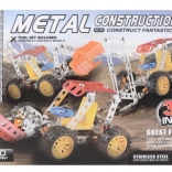 Kit de construction en métal à visser – 3 engins de chantier, 122 pièces