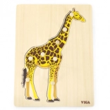 Puzzle à encastrer en bois Girafe VIGA