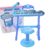 Piano pour enfants avec adaptateur bleu