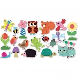 Magnets en bois Vilac Jardin 20 pcs