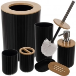 Set de 6 accessoires de salle de bain Ruhhy – noir