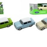 modèle en métal Trabant 1:60 par Welly, 7 cm, roue libre, assortiment de couleurs