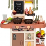 Cuisine pour enfants avec sons, LED et générateur de vapeur, 42 accessoires