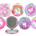 Miroir de poche licorne 7 × 7 cm