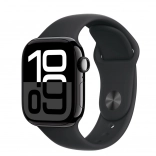 Apple Watch Series 10 GPS 42 mm onyx avec bracelet sport noir taille S