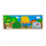 Bigjigs Toys puzzle sensoriel jungle