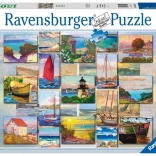 Puzzle RAVENSBURGER COASTAL COLLAGE, 1500 pièces