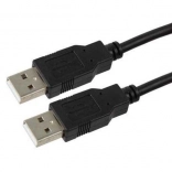 Câble USB noir AM-AM 1,8m